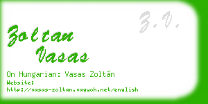 zoltan vasas business card